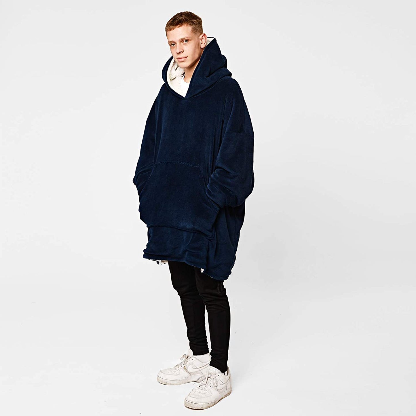 Fashion Wearable Warm Hooded Blanket - Black Ice Styles