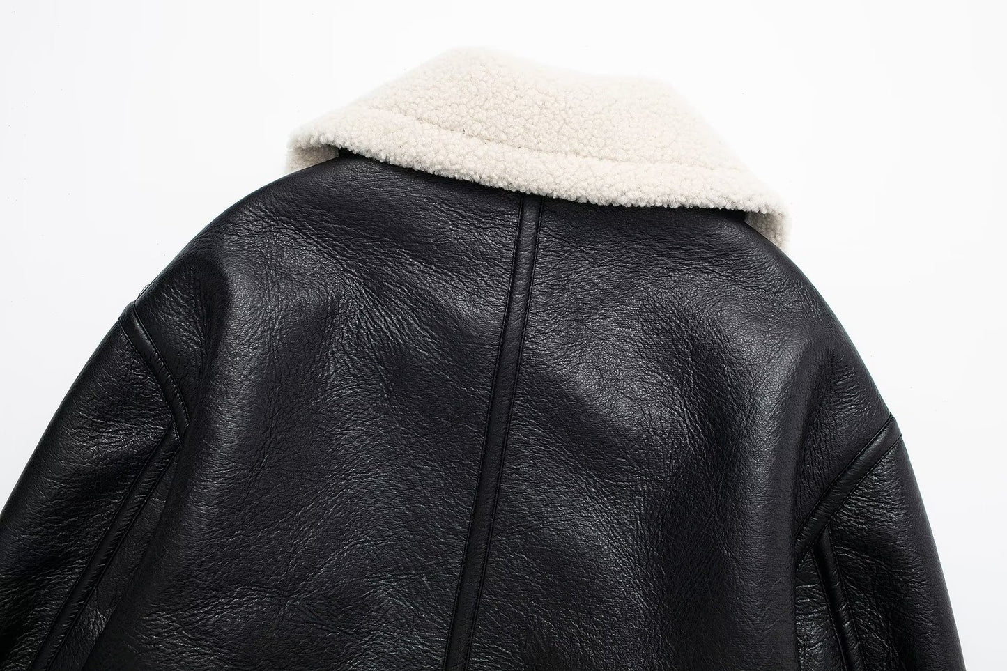 Faux Fur Double-Sided Short Coat - Black Ice Styles