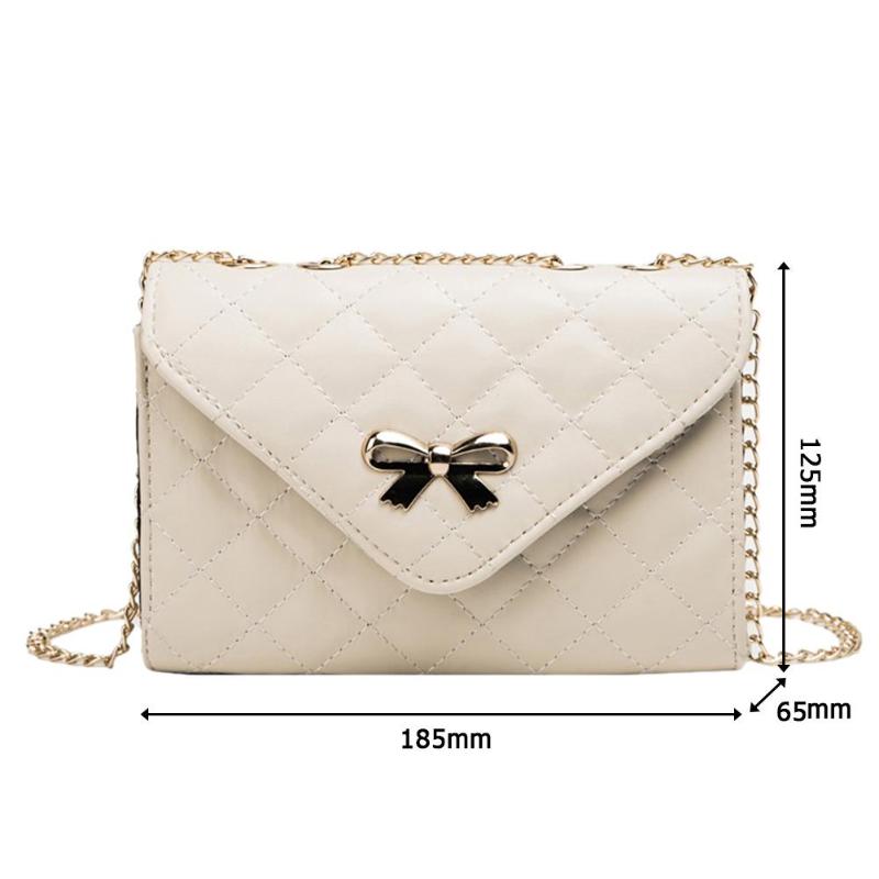 Small Chain Bow Shoulder Bag - Black Ice Styles