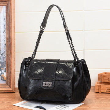 Messenger Shoulder Chain Bag - Black Ice Styles