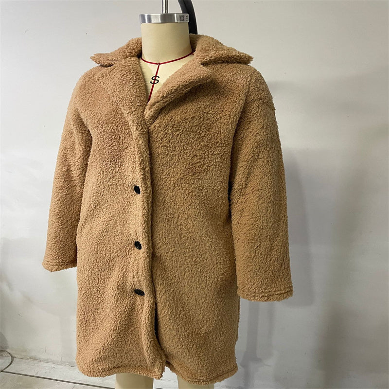 Winter Lamb Wool Teddy Coat - Black Ice Styles