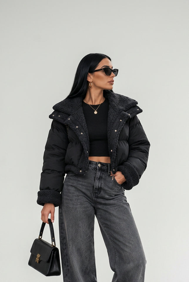 Padded Wool-Lined Parka Coat