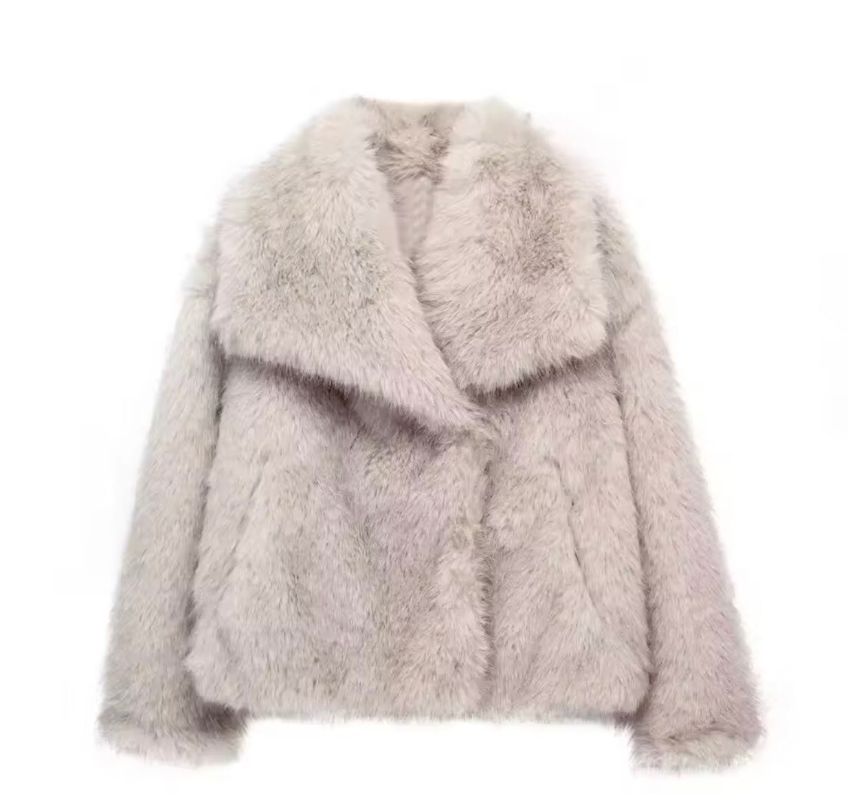 Faux Fur Fashion Coat - Black Ice Styles