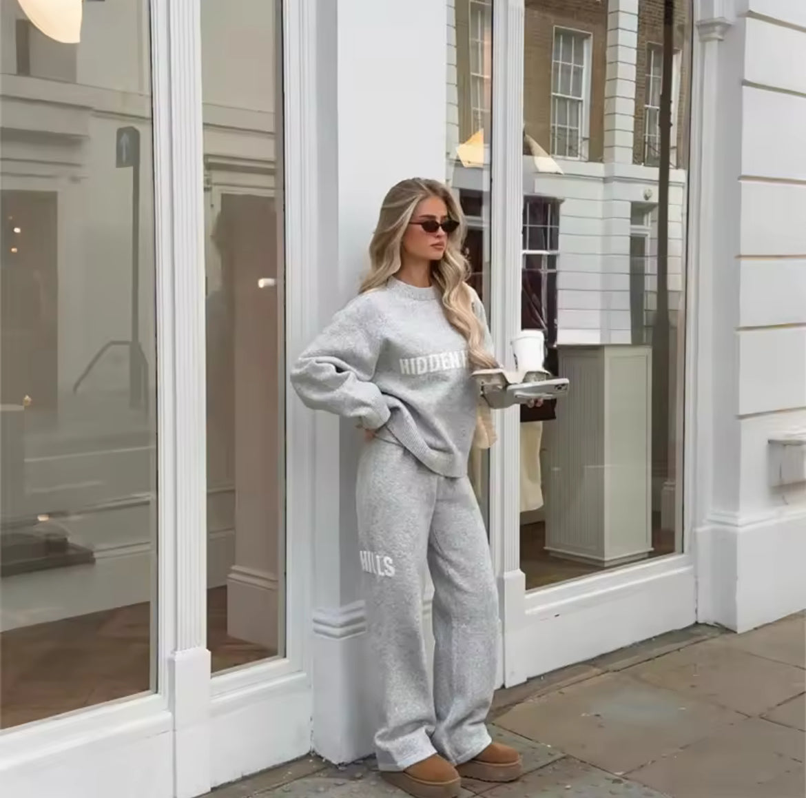 Grey Hidden Hills Sweater