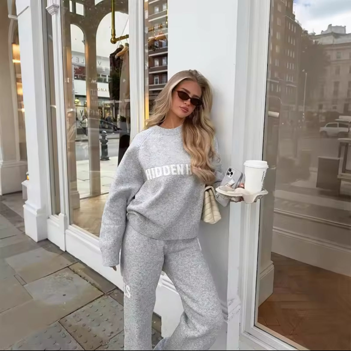 Grey Hidden Hills Sweater